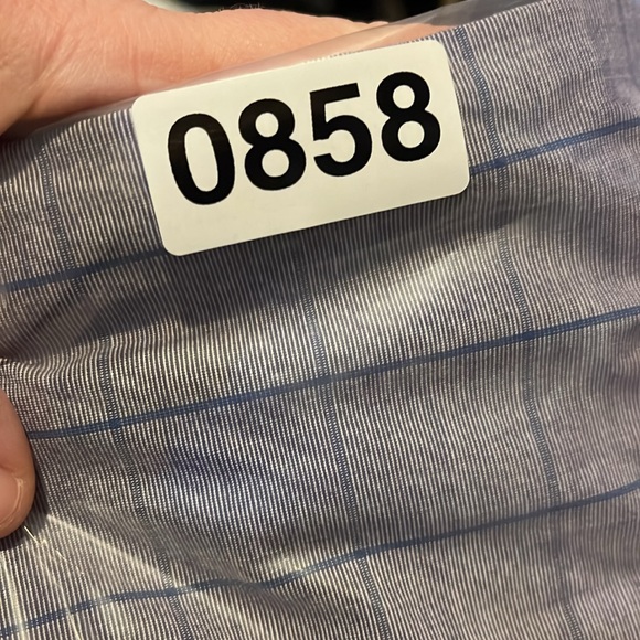 NWT Izod men’s purple striped button down up shirt cotton pocket size large - Picture 10 of 10